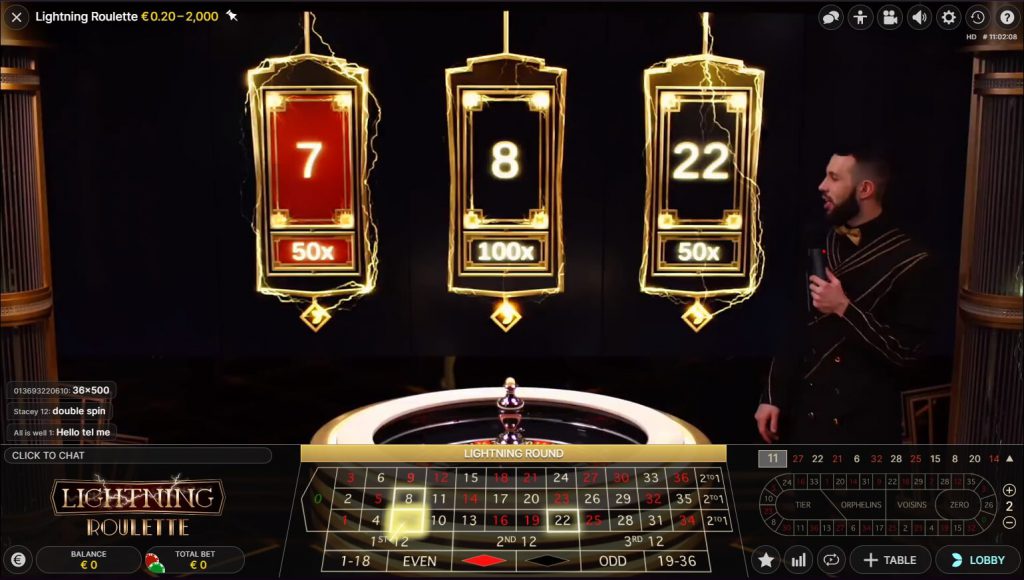 Boom Casino Live Lightning Roulette