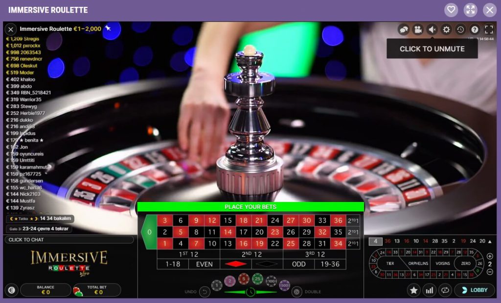 Cookie Casino Live Immersive Roulette