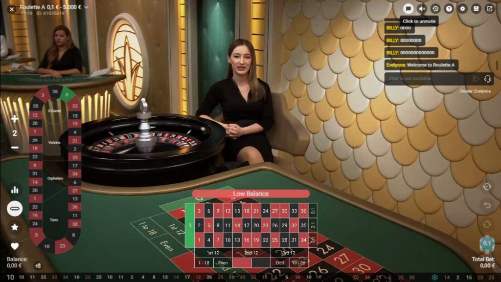 Live Roulette Spel