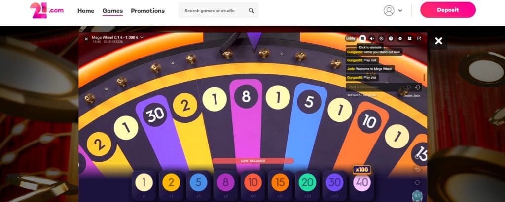 Mega Wheel Live Casino