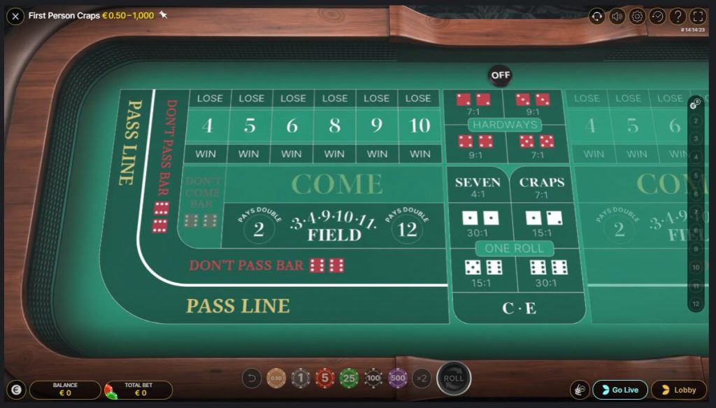 Online Craps Spel