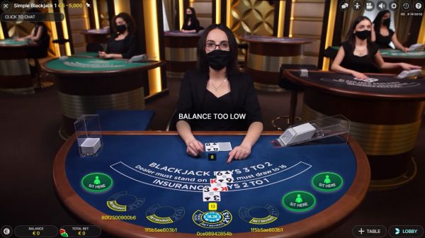 Simple Casino Live Blackjack