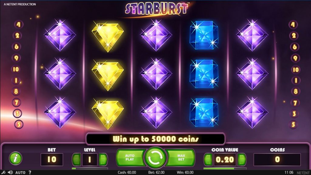 Speel Starburst Gratis Spins van Play Frank Casino