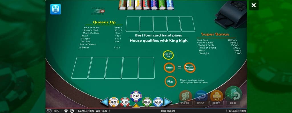 Video Poker spelen