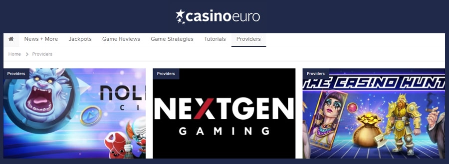 Casino Euro spelproviders