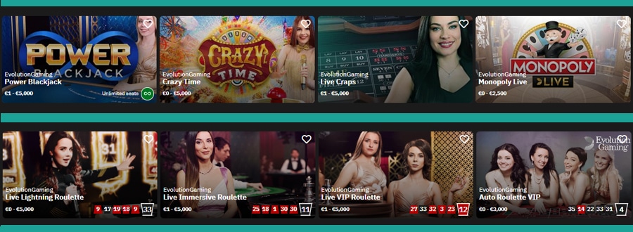 Fastbet live casino