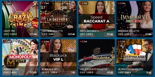 Refuel casino biedt tal van live casinospellen aan, waaronder Roulette en Blackjack