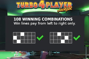turbo 4 player gokkast 108 combinaties om te winnen