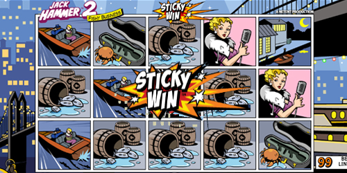 De Sticky Win feature is het succes achter Jack Hammer 2