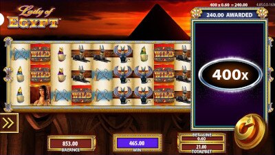 lady of egypt is een spannende jackpot slots