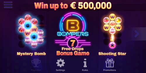 Bij Bompers kan je met de features tot zelfs 500.000 euro winnen