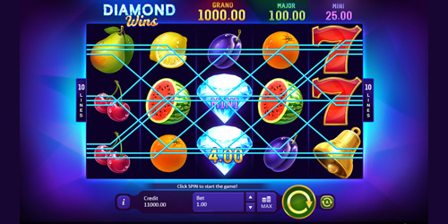 Diamond Wins is een populaire gokkast van Playson