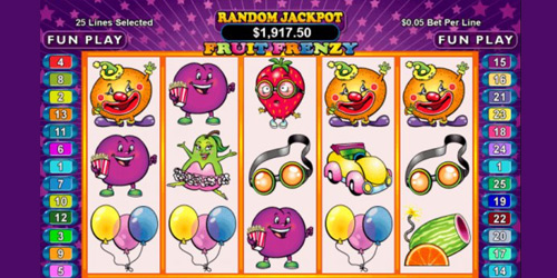 Fruit Frenzy is een videoslot vol met extra's, zoals een progressieve jackpot en vele gratis spins