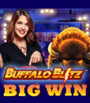 Het symbool van de buffalo speelt de hoofdrol in deze Live Buffalo Blitz.