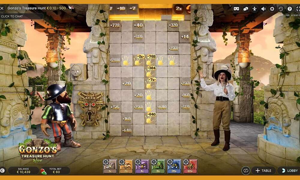 Gonzo's Treasure Hunt is een geweldig live spel uitgebracht door Evolution.