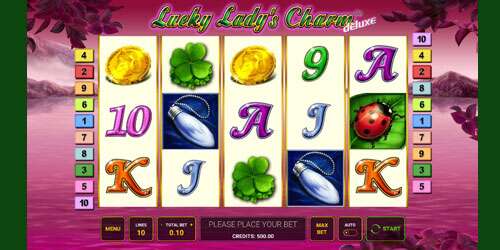 Lucky Lady's Charm Deluxe kan je maar liefst € 27.000 per winlijn winnen