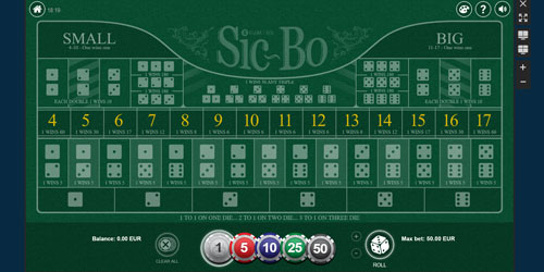 Sic Bo is een Chinees dobbelspel en is gemakkelijk om te spelen