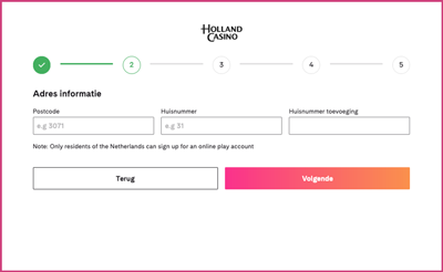 holland-casino-registreren-stap-2-postcode-huisnummer