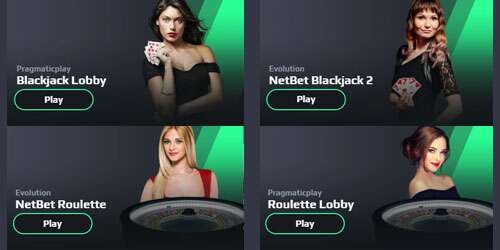 Netbet heeft een gigantisch live casino die 24/7 open is.