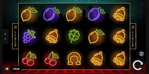 Neon Fruit Cityscape heeft 5 rollen en 20 winlijnen.