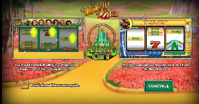 Wizard of Oz Road to Emerald City heeft fantastische gratis spins met grote bonussen.