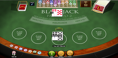 Blackjack Super 21 gratis spelen op de online casinos site