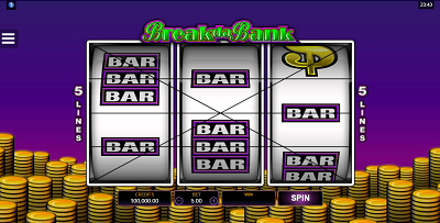 Break da bank 3 wheel slot spelen op online casinos site