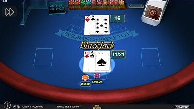 Multihand blackjack gratis spelen op de online casinos site