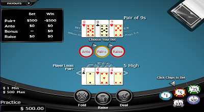 tri card poker gratis spelen