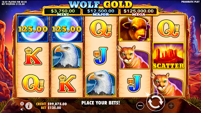 wolf gold demo kun je gratis spelen op de online casinos site
