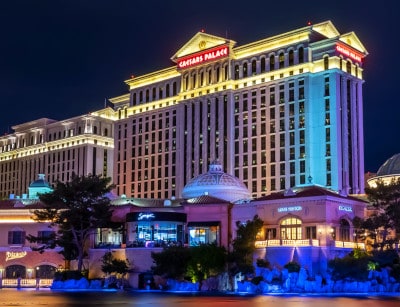 Caesars Palace Casino in Las Vegas Amerika komt als eerste in top 3 beste casino's in de wereld