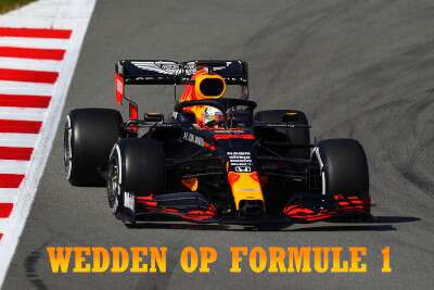 Wedden op formule 1 en max verstappen