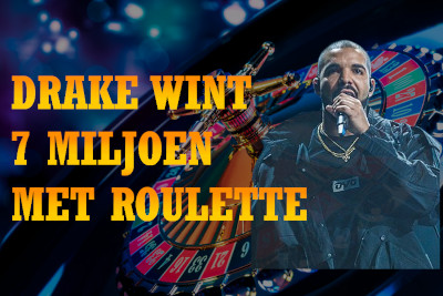 drake wint roulette door op zwarte 8 te zetten.