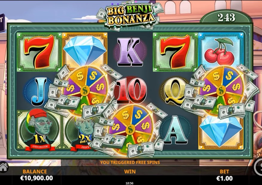 Screenshot nieuwe video slot gameplay