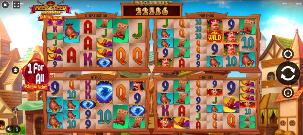 screenshot of the video slot game