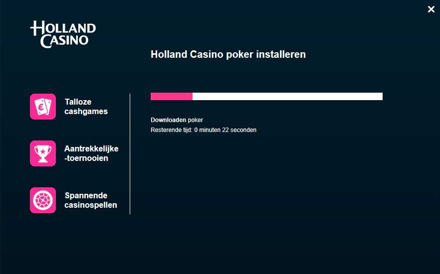 poker installatie