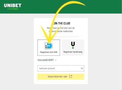 Stap 2 in het registreren bij unibet bingo casino