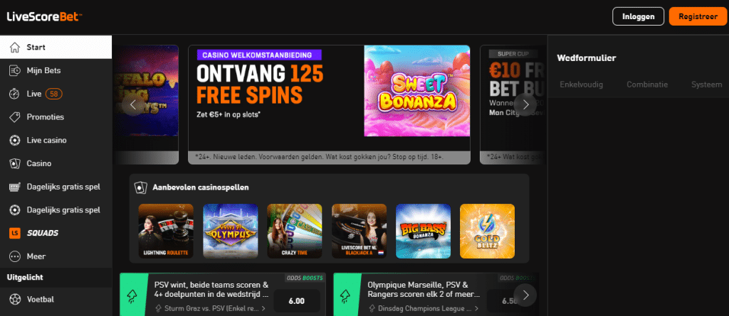 livescorebet beste casino nederland