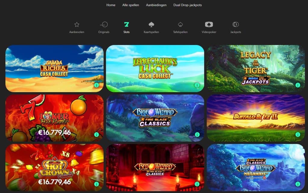 bet365 gokkasten aanbod