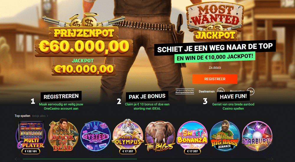 one casino live prijzenpot