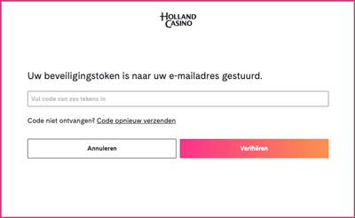 Holland Casino review Registratie stap 4