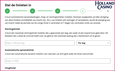 Holland Casino ervaringen Registratie stap 6