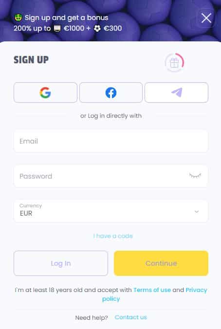 LalaBet Account Aanmaken