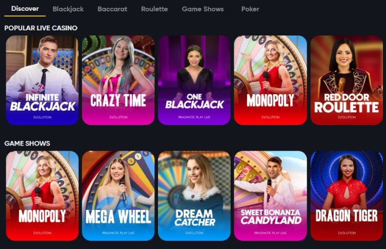 Instant Casino live casino