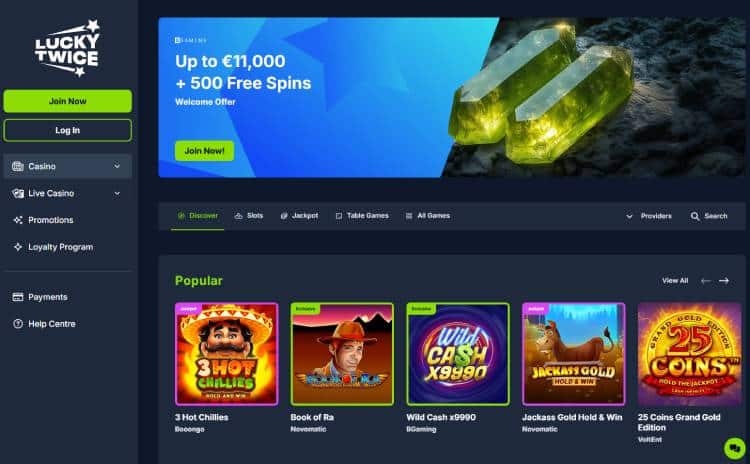 LuckyTwice beste online casino