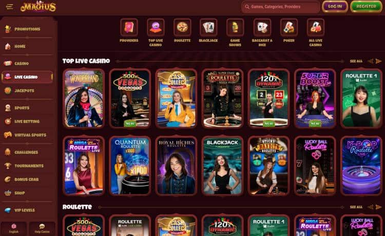 Magius Live Casino